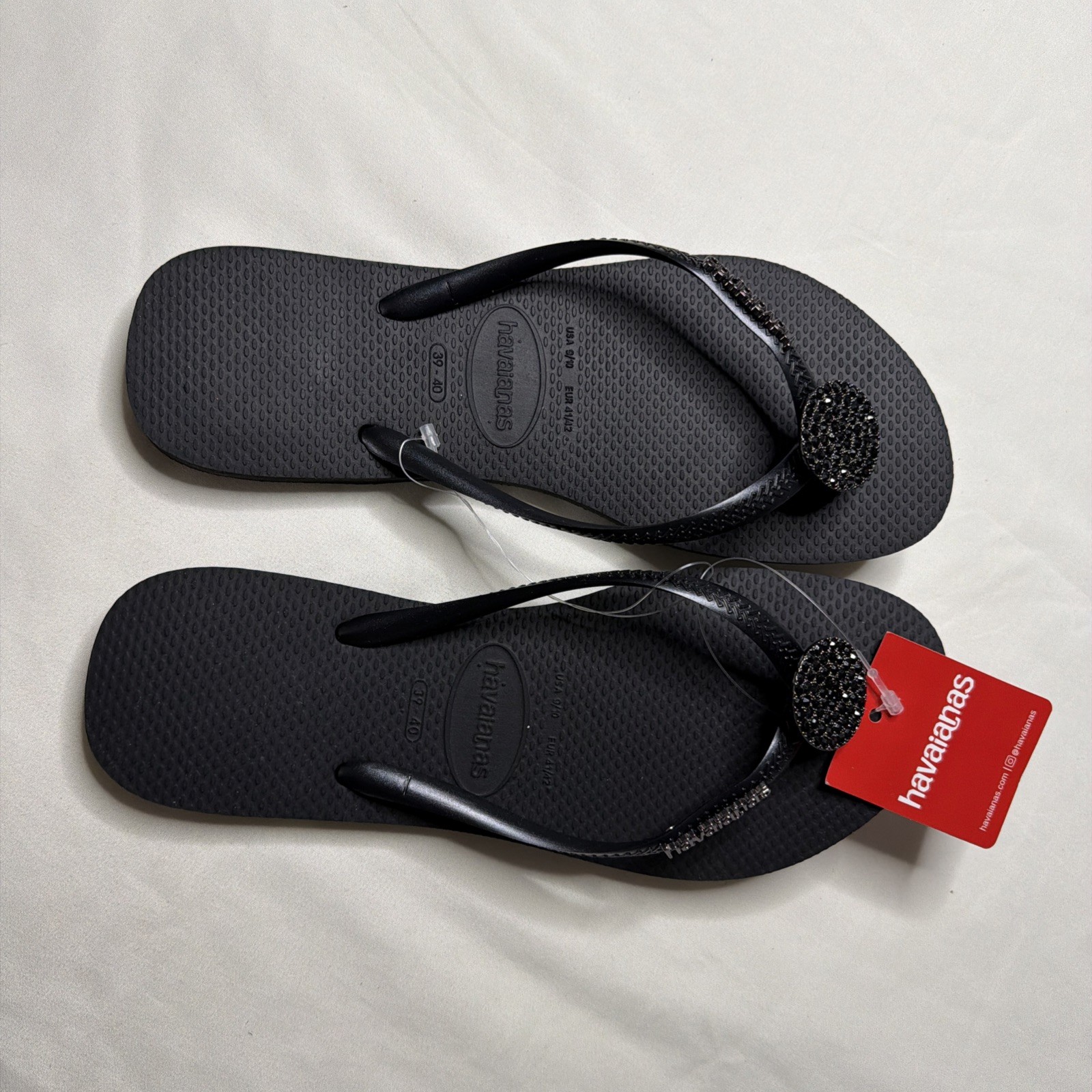 New in Original Box — Havaianas Slim Crystal Glow Full Color Flip Flops