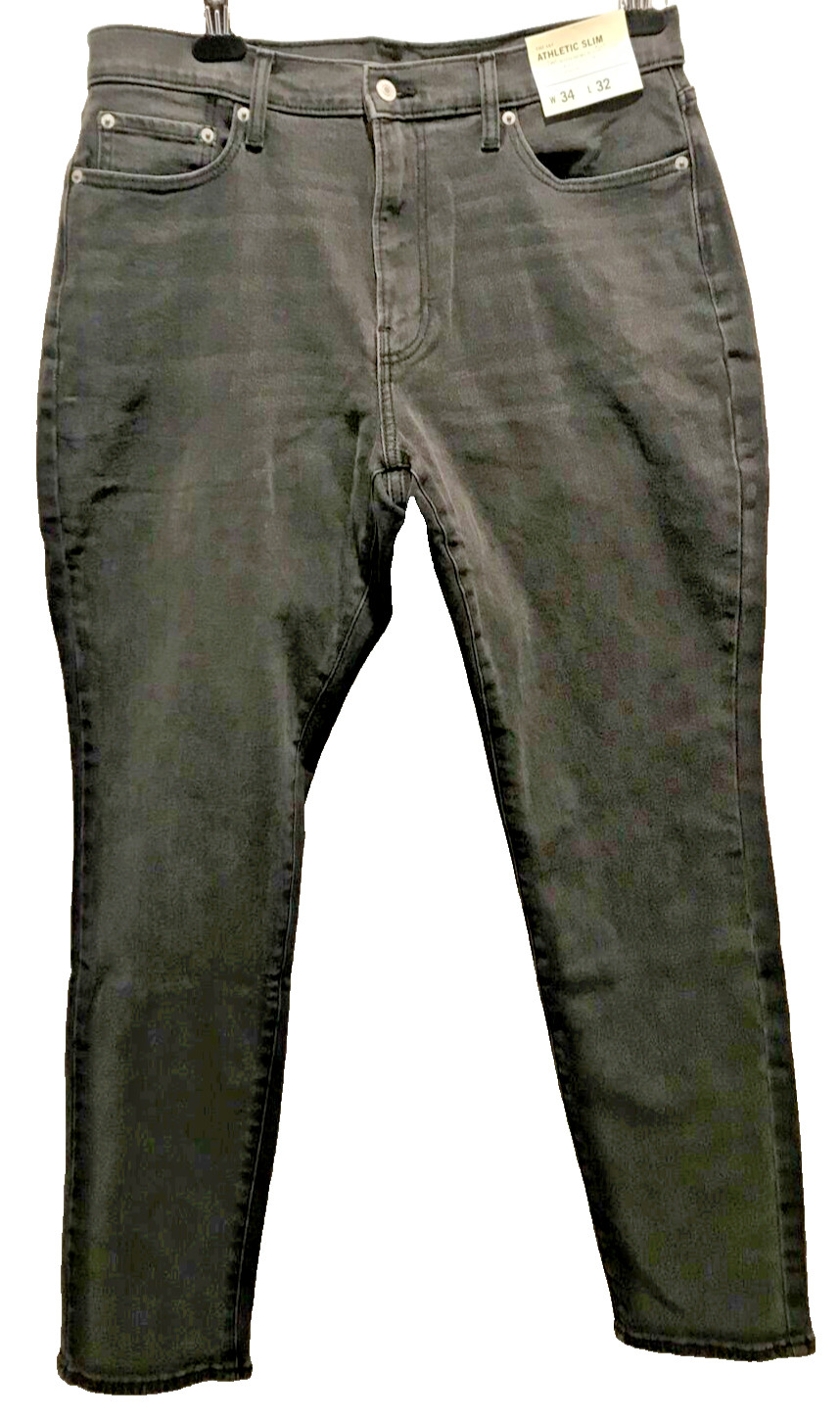 Abercrombie & Fitch Jeans Men 30×32 Gray Athletic Slim Denim MSRP $80