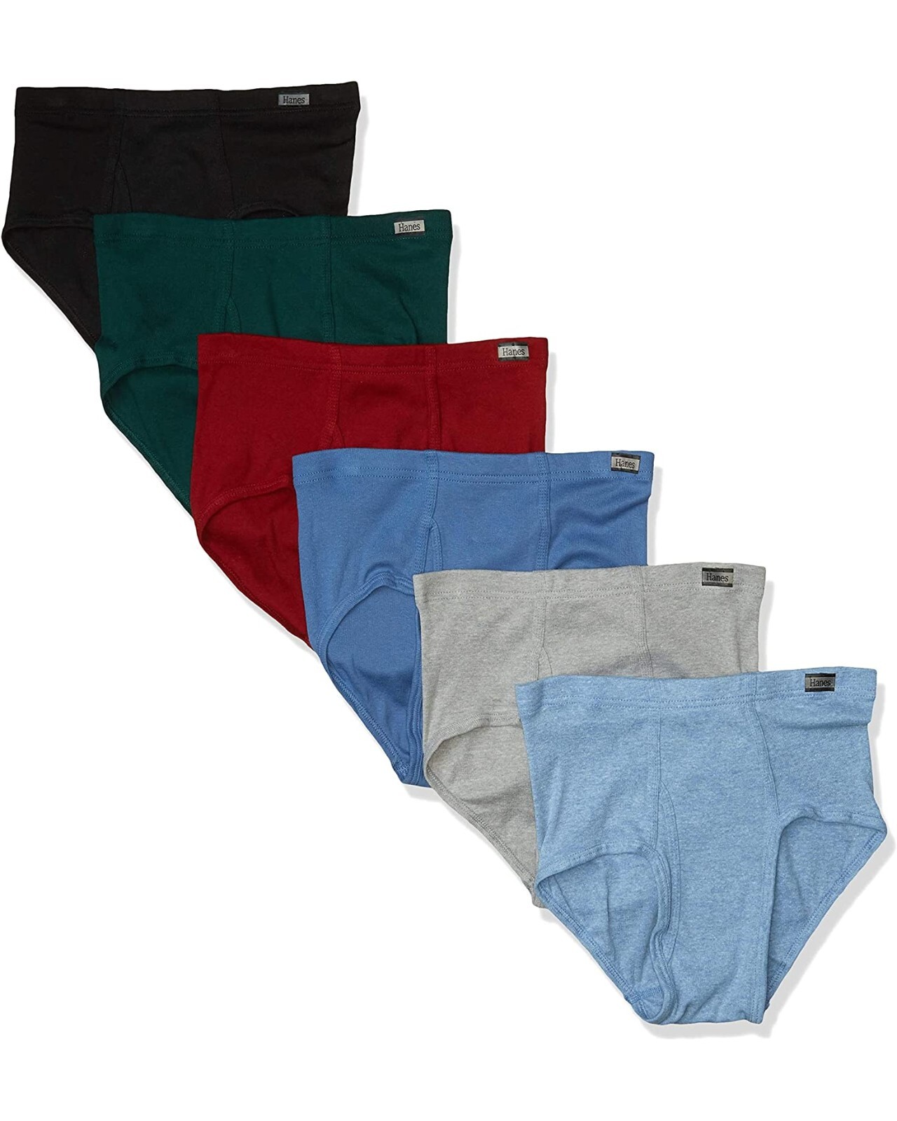 3 or 6 pack Hanes Men’s Underwear Briefs Pack Bikini Mid-Rise, Moisture-Wicking