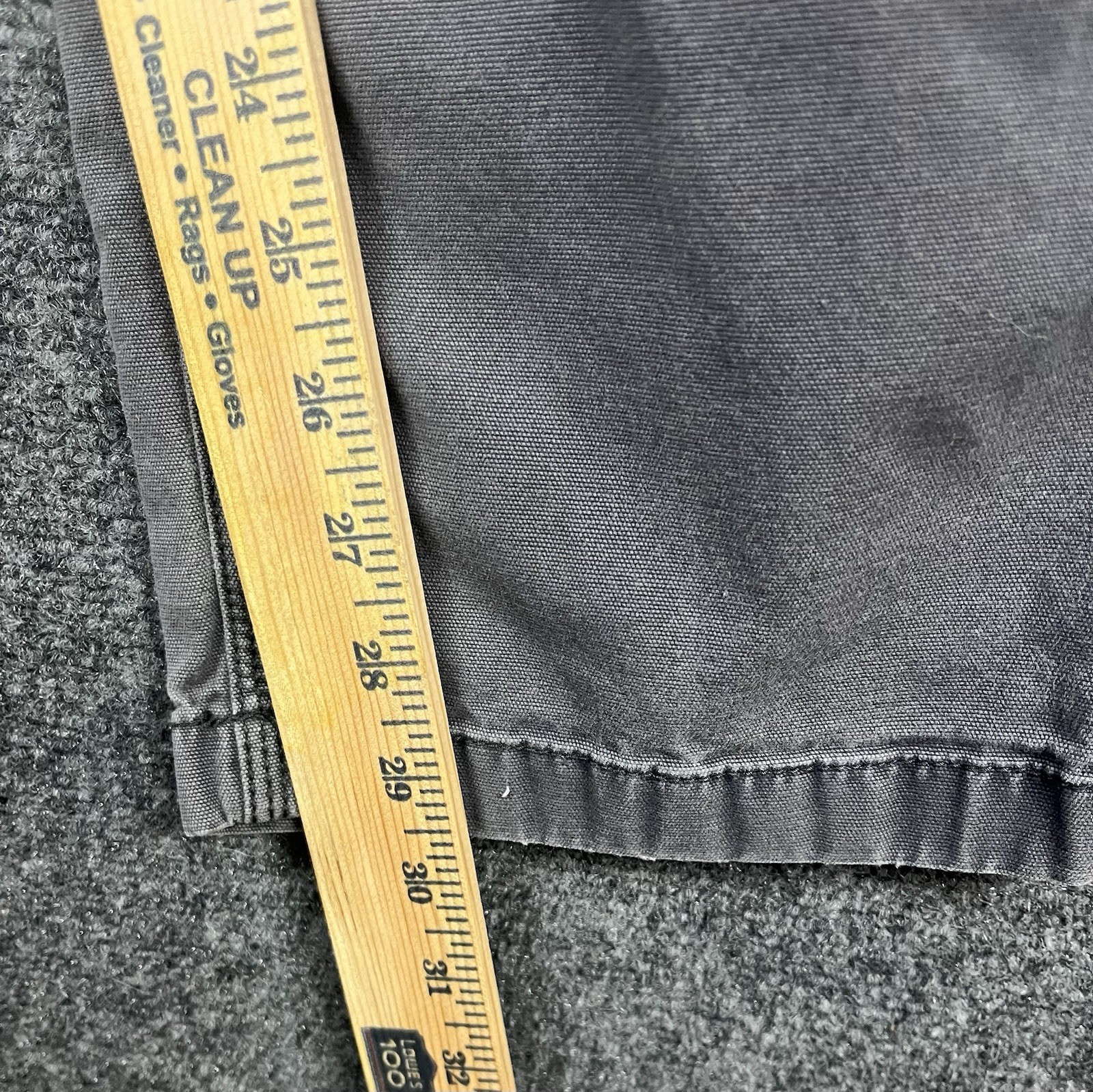 Carhartt Pants Mens 32X32 Gray Relaxed Fit Double Knee Damaged Outdoor Workwear