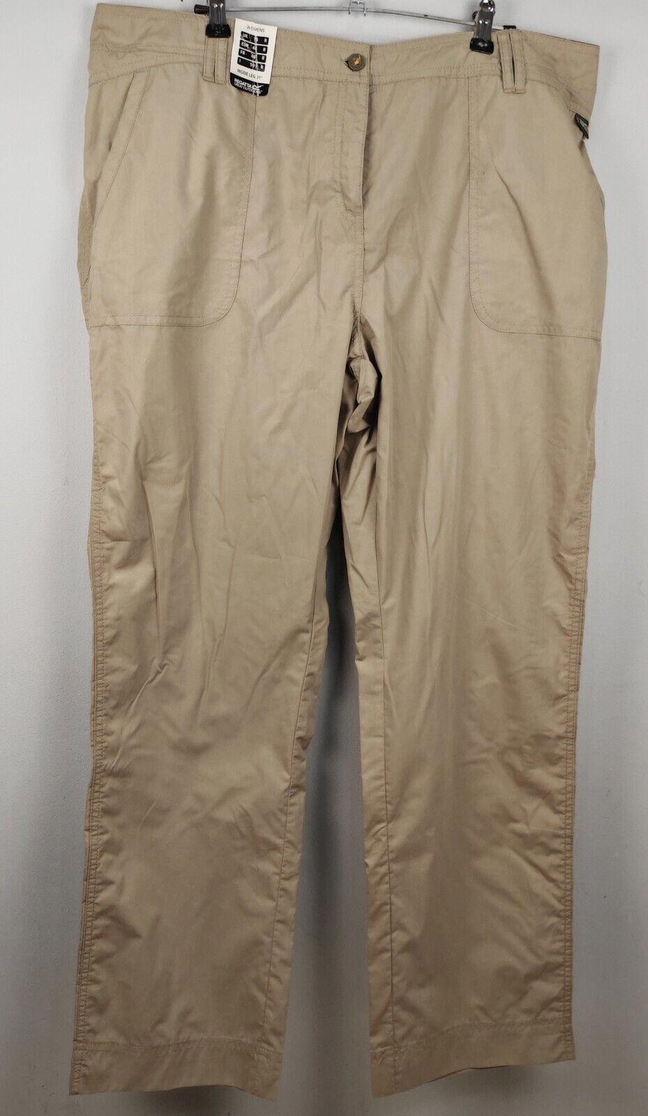 Regatta Trousers Womens UK 18 38×30 Grey Cotton Polyester Blend Vintage BNWT