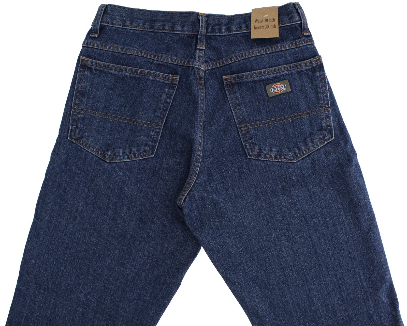 Dickies Men’s Denim Jeans Regular Straight Fit 100% Cotton 5-Pocket Casual Pants