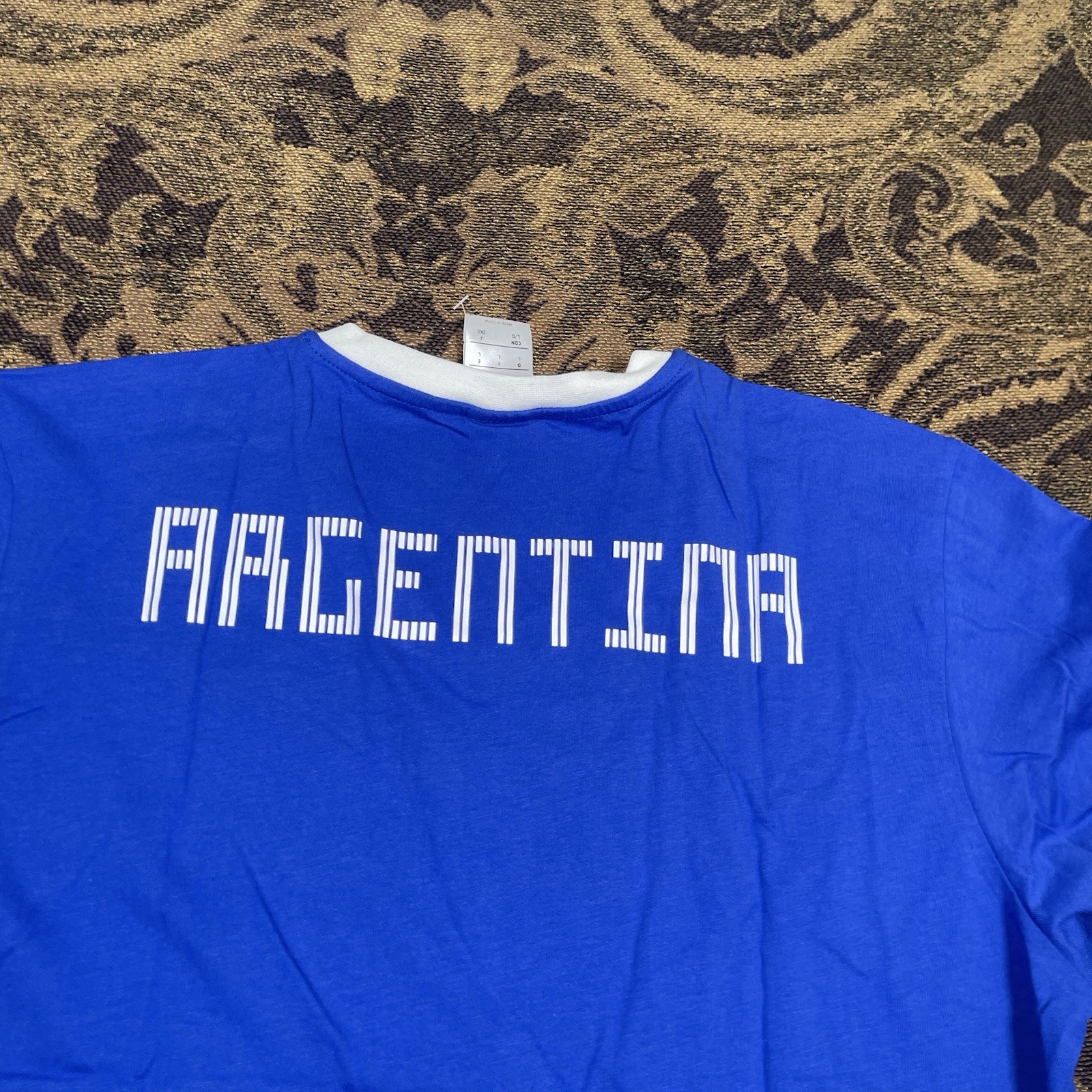 ADIDAS Argentina Retro Style CI TEE T-SHIRT Blue Mens Size Large New