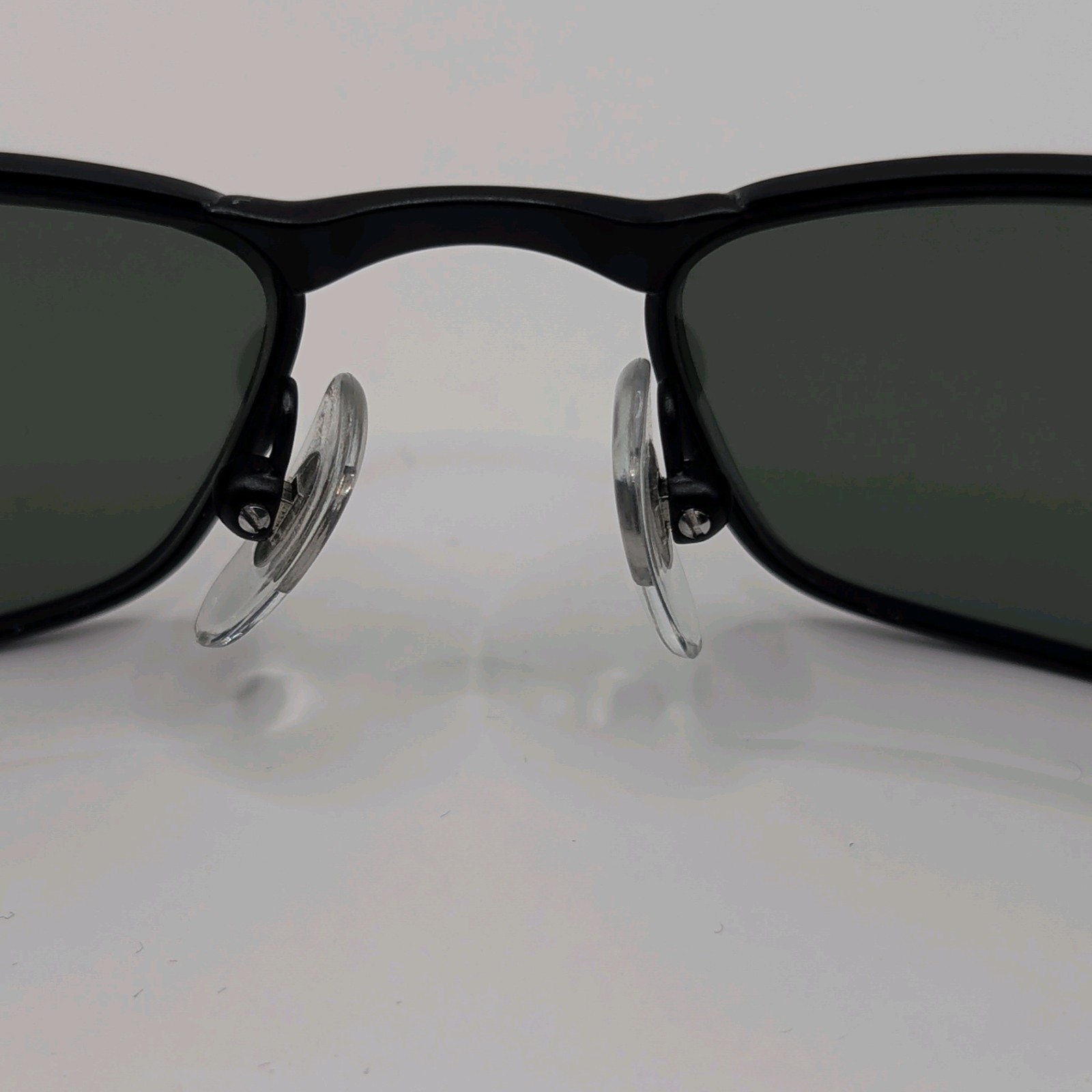 Vintage Ray-Ban RB3190 FLIGHT 006 Black Rectangle Sunglasses 58mm Italy
