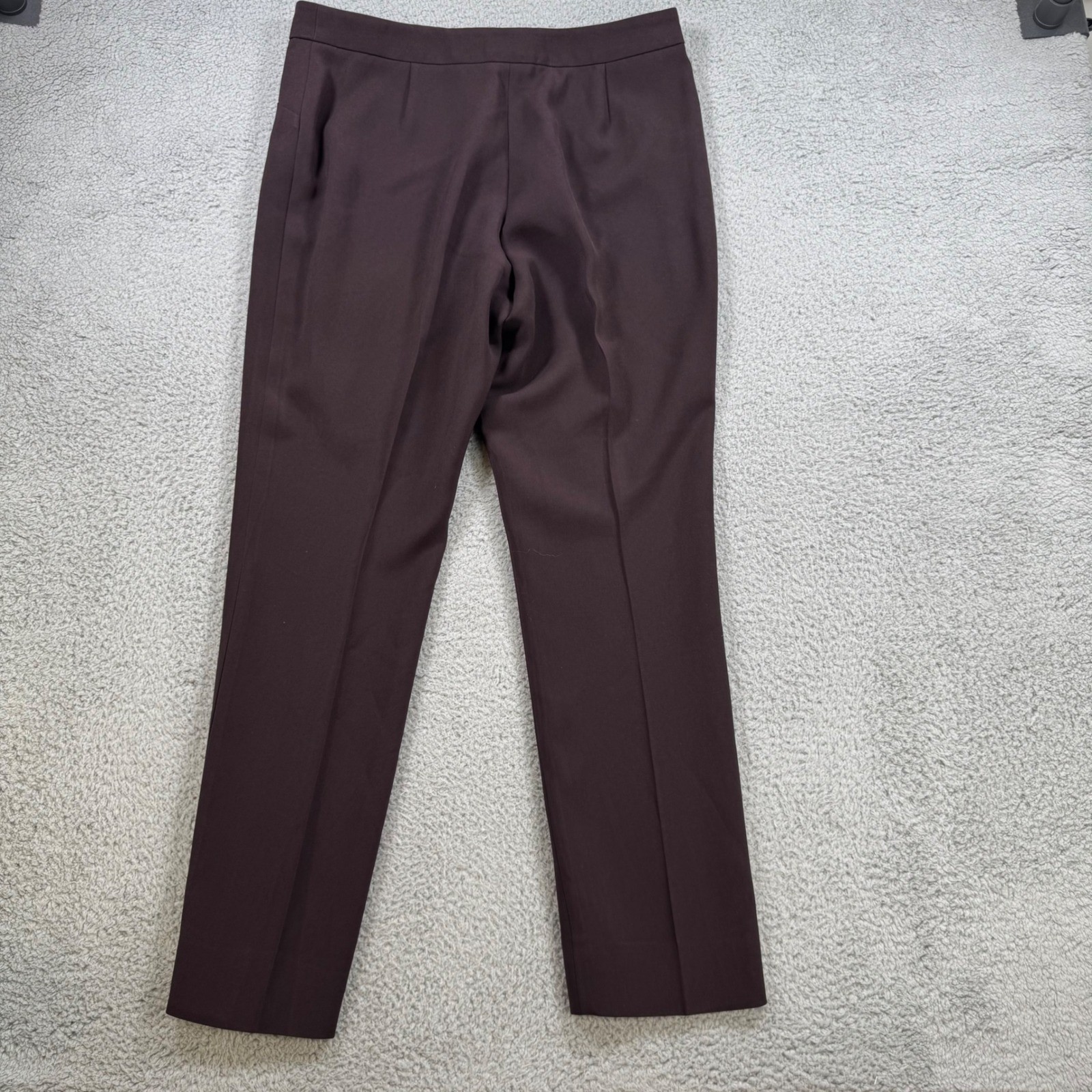 Giorgio Armani Women US 42 Brown Acetate Polyester Dress Pants Made in Italy