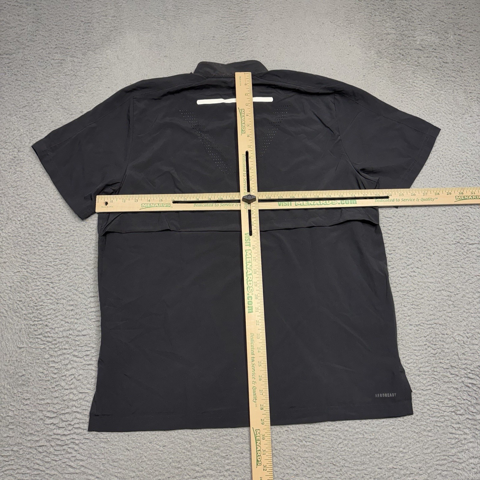 Adidas Sideline 1/4 Zip Pullover Jacket Men’s Medium Black Short Sleeve GM2498