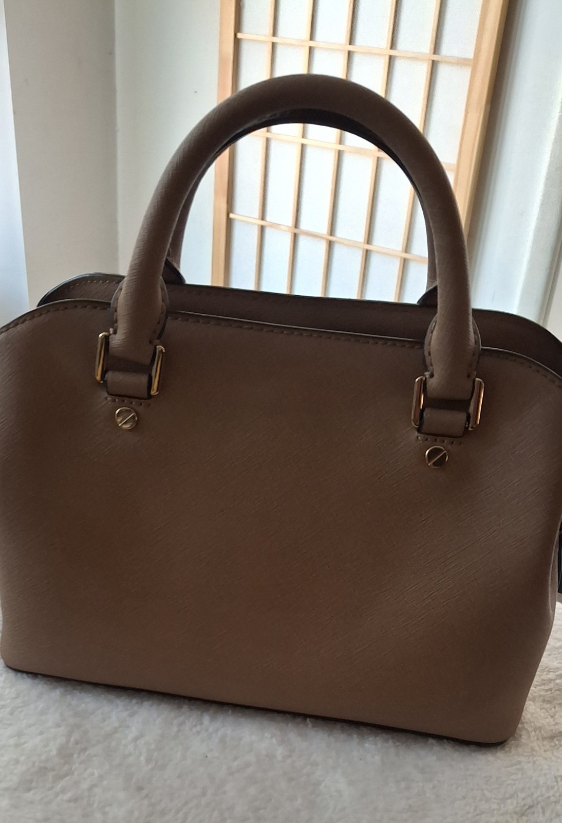 Michael Kors Sm Savannah Satchel Dark Khaki