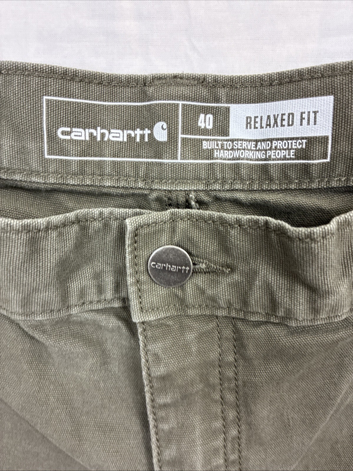 Carhartt Rugged Flex Shorts 40 9inch Inseam BS2514-M Green
