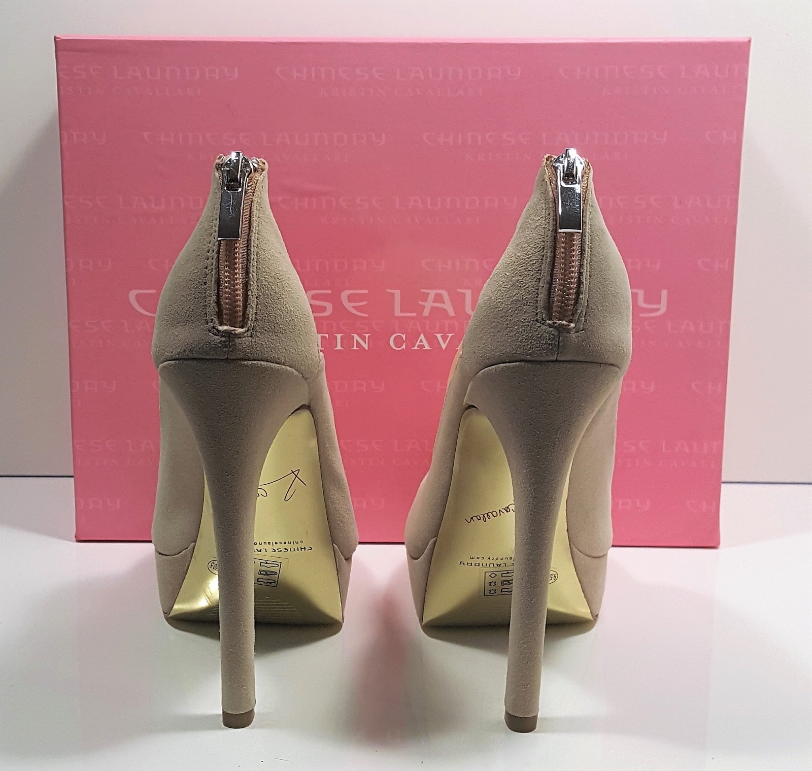 Kristin Cavallari Chinese Laundry Letizia Nude Mesh Platform Pumps 9.5 NWD $169