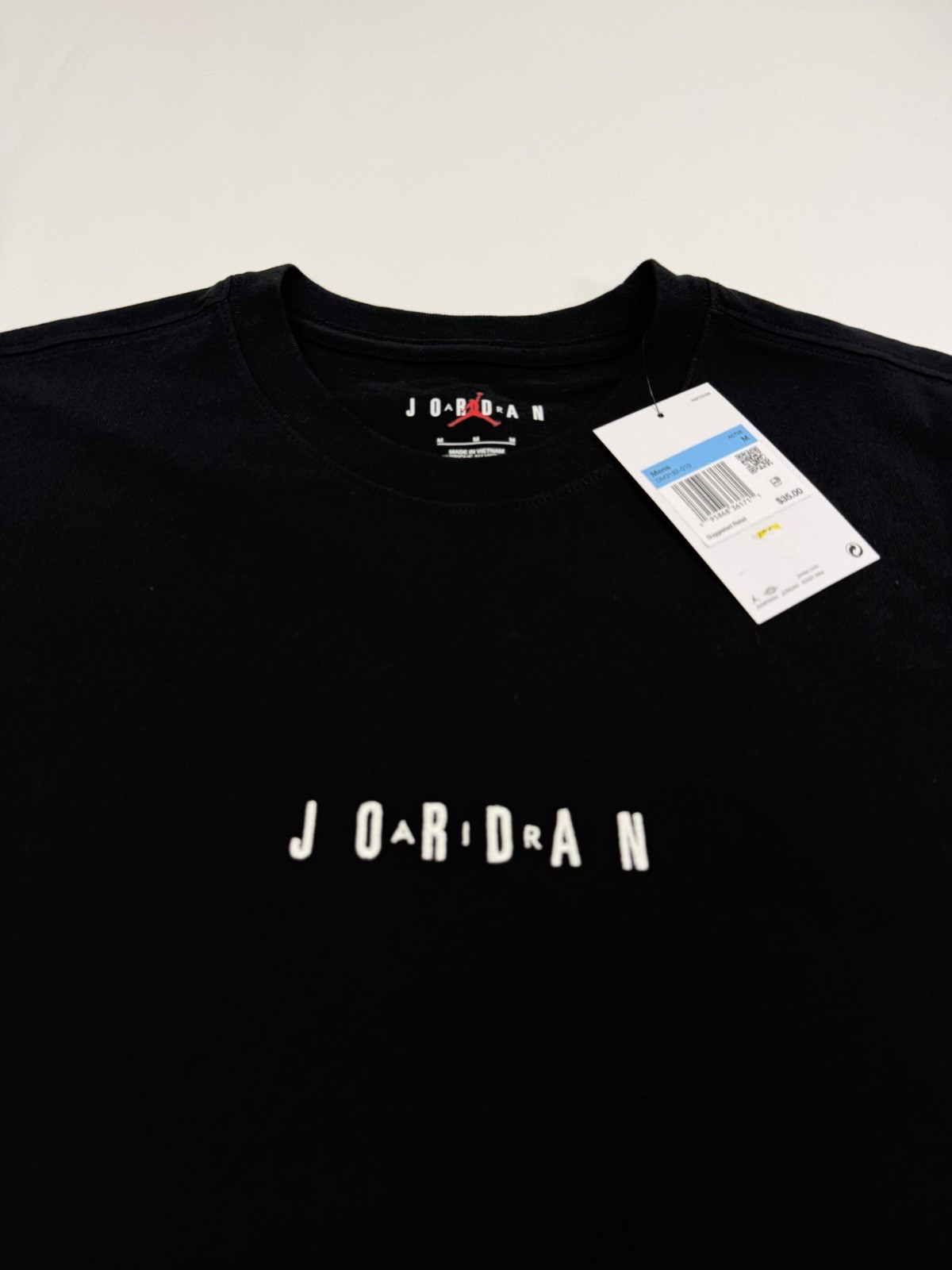 $35 BRAND NEW NIKE MEN’S AIR JORDAN TEE T SHIRT MEDIUM M BLACK DM3182-010