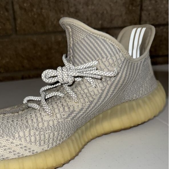 YEEZY Boost Shoes Mens 14 Beige 350 V2 Lundmark Adidas Reflective Laces FU9161