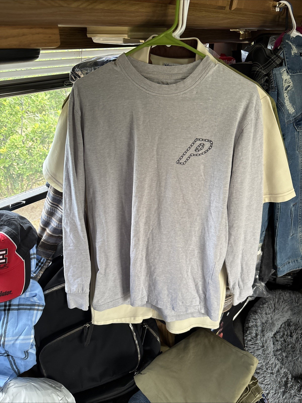 Palace Gray Long Sleeve Shirt