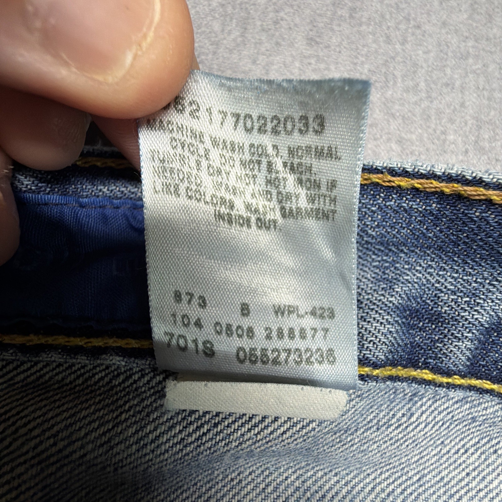 Vintage Levis 527 Jeans Bootcut 36×34 Mens Blue Distressed