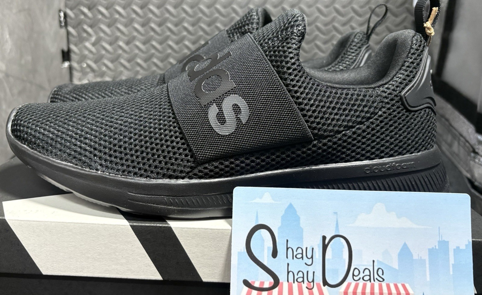 adidas Lite Racer Adapt 4 All Black MENs Size 12 NEW W Box/tag FREESHIP HO4296