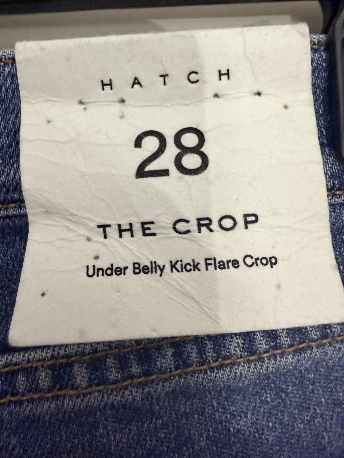 Hatch The Crop Maternity Jeans In Indigo Size 28 E102802 NWT