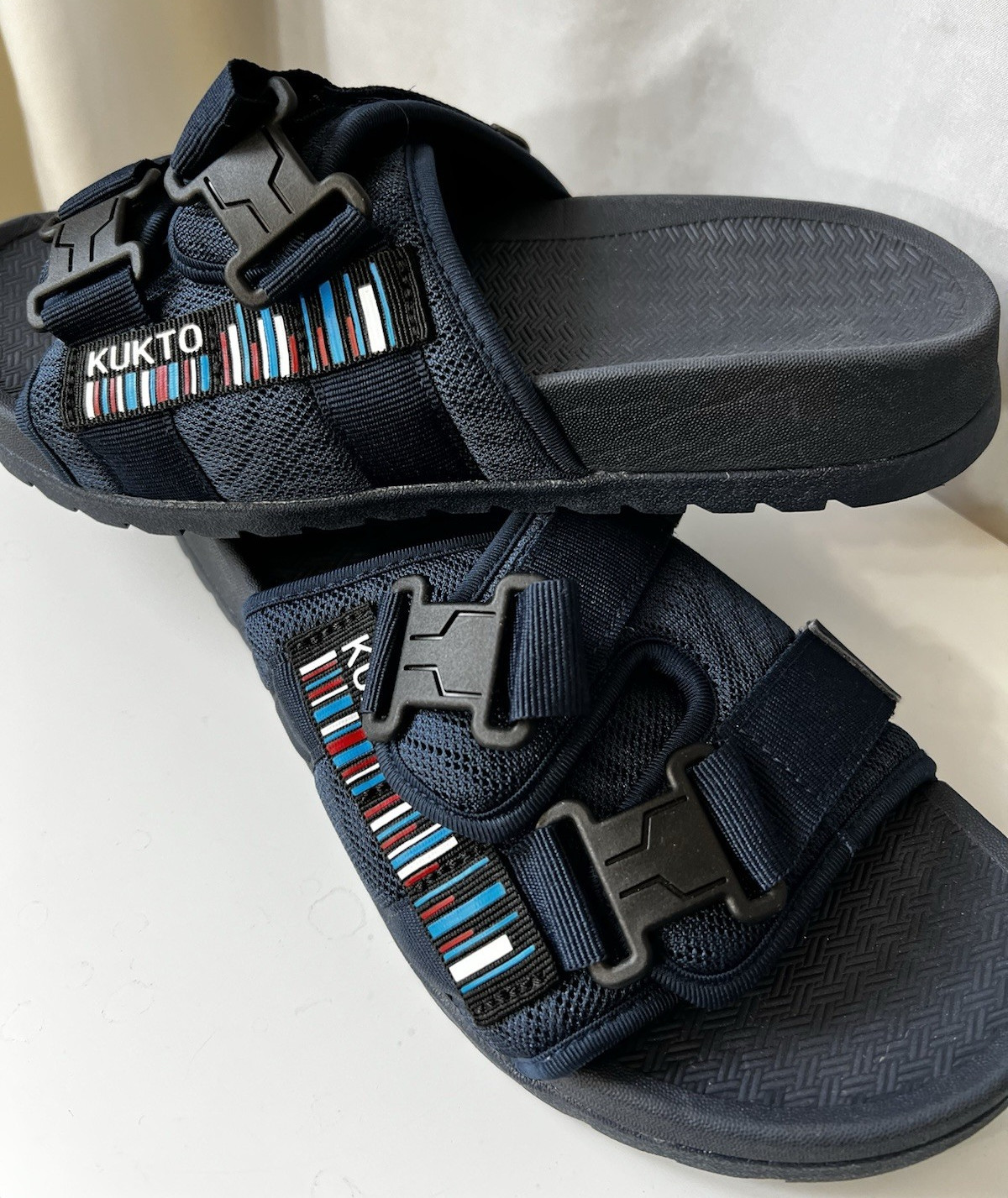 KUKTO Unisex Sports Recovery Slide Sandals Orthopedic Slippers Arch Support NWOB