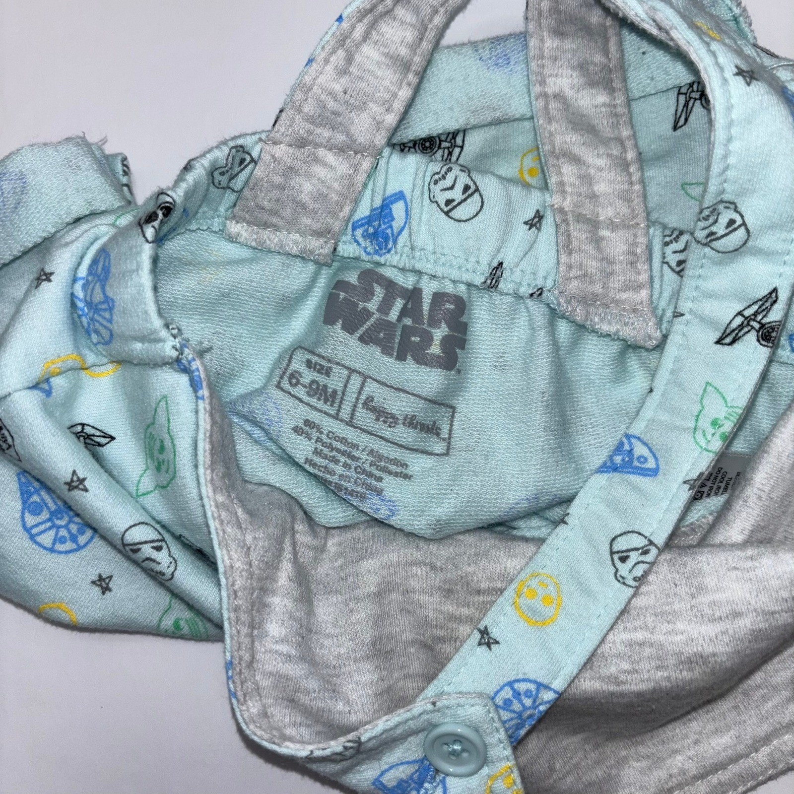 Star Wars Baby Romper Set with Grogu Baby Yoda