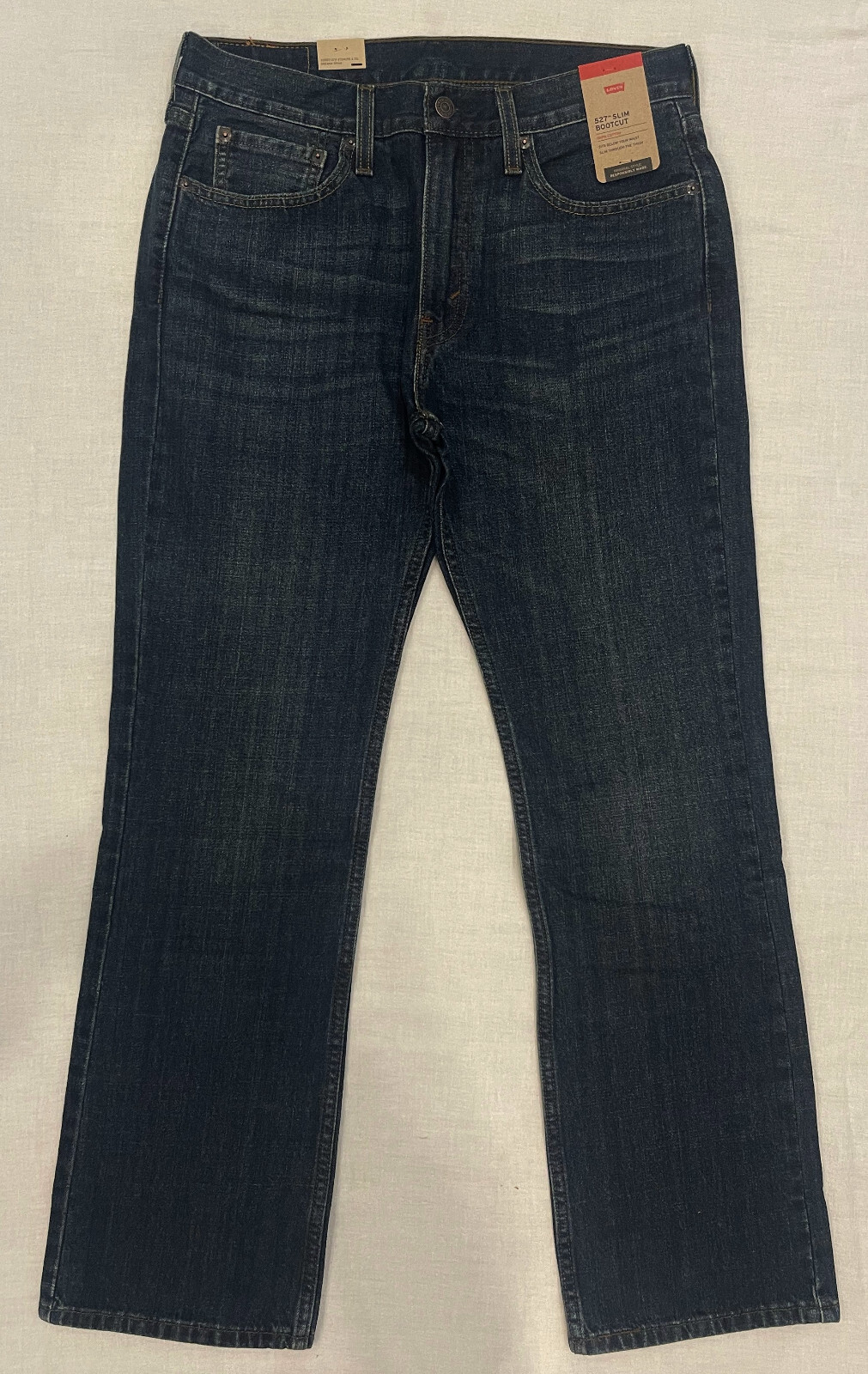 Levis 527 Slim Bootcut Mens Jeans Dark Blue Sizes: 32, 33, 34, 36 Levi #4257