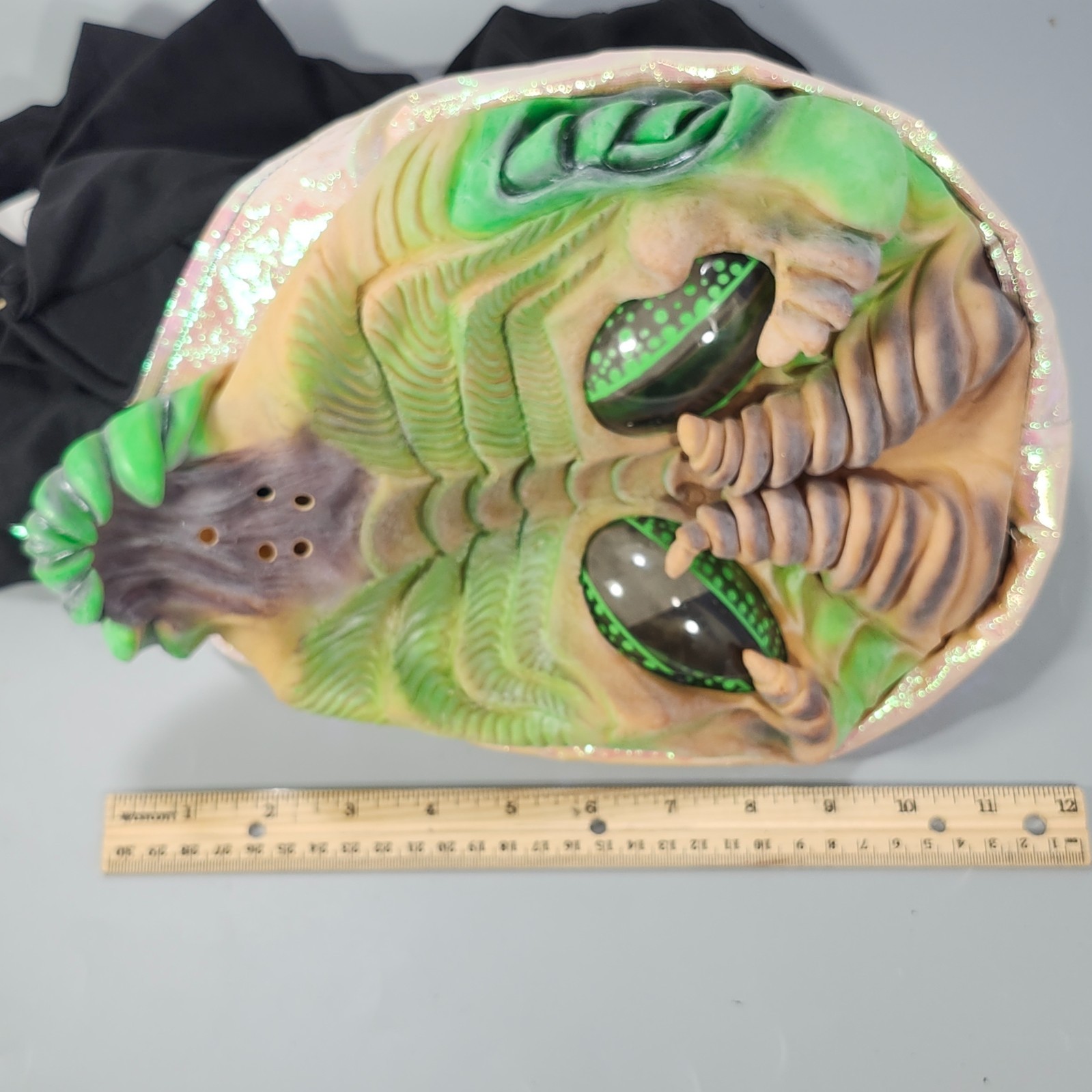 Alien Creature Halloween Masks Big Eye Bug Skull King Adult OS Hood Latex Pair