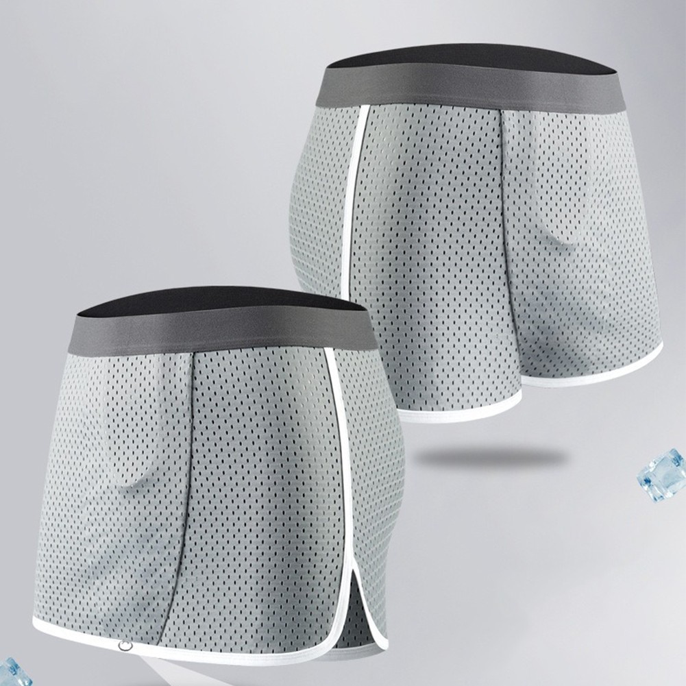 Comfortable Men’s Open Crotch Boxer Briefs Breathable Underwear for LINGERIE
