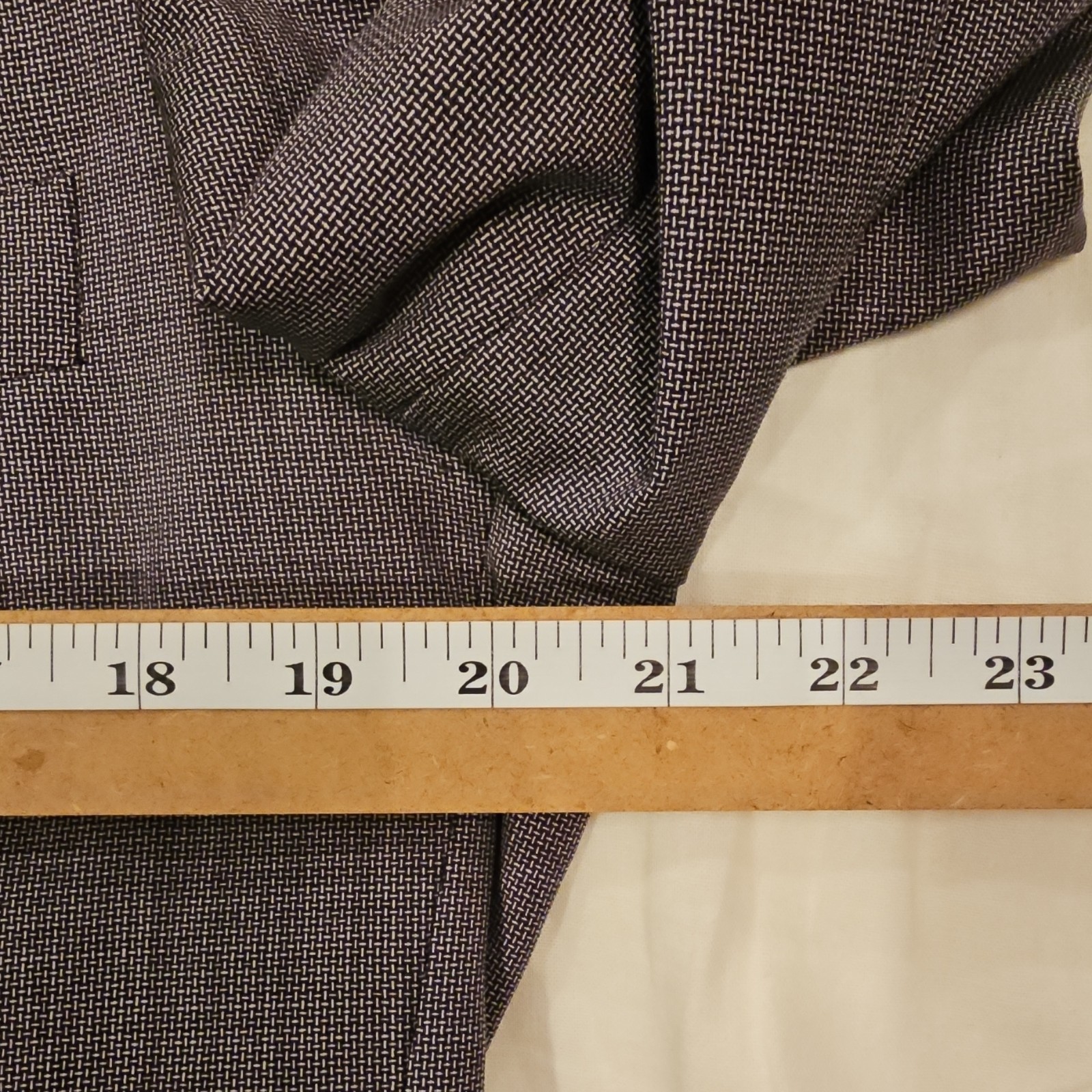 Hickey Freeman Boardroom Mens 40R Blazer Gray Nailhead Wool Cashmere USA Mad