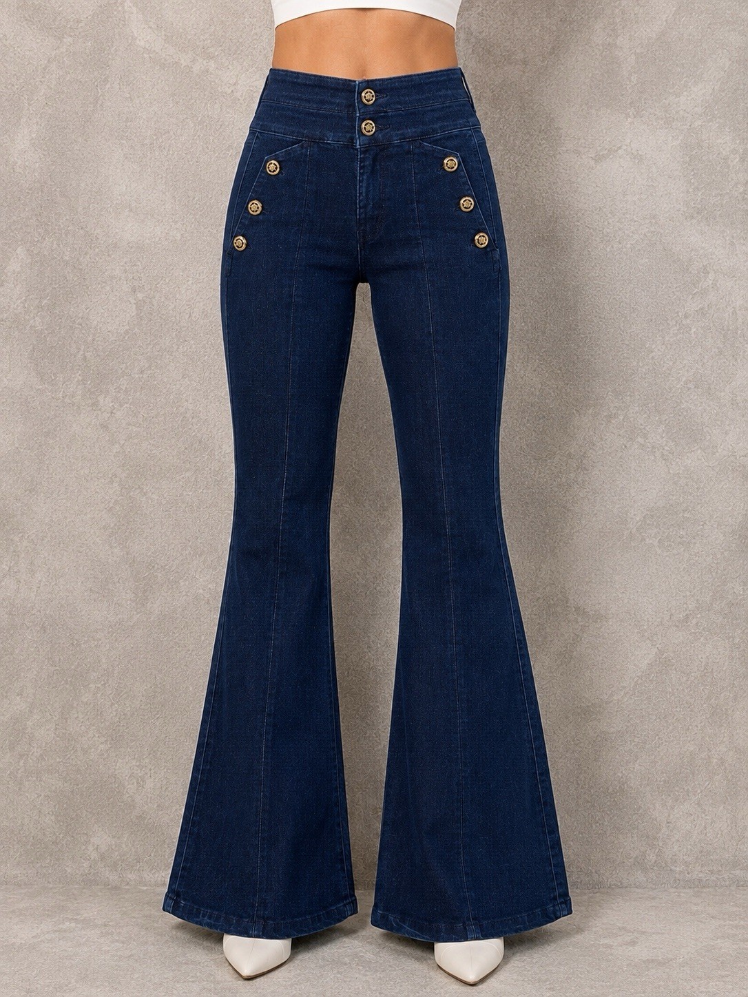 Veronica Beard Beverly Skinny Flare High Rise Jeans Womens 25×32 Blue Stretch