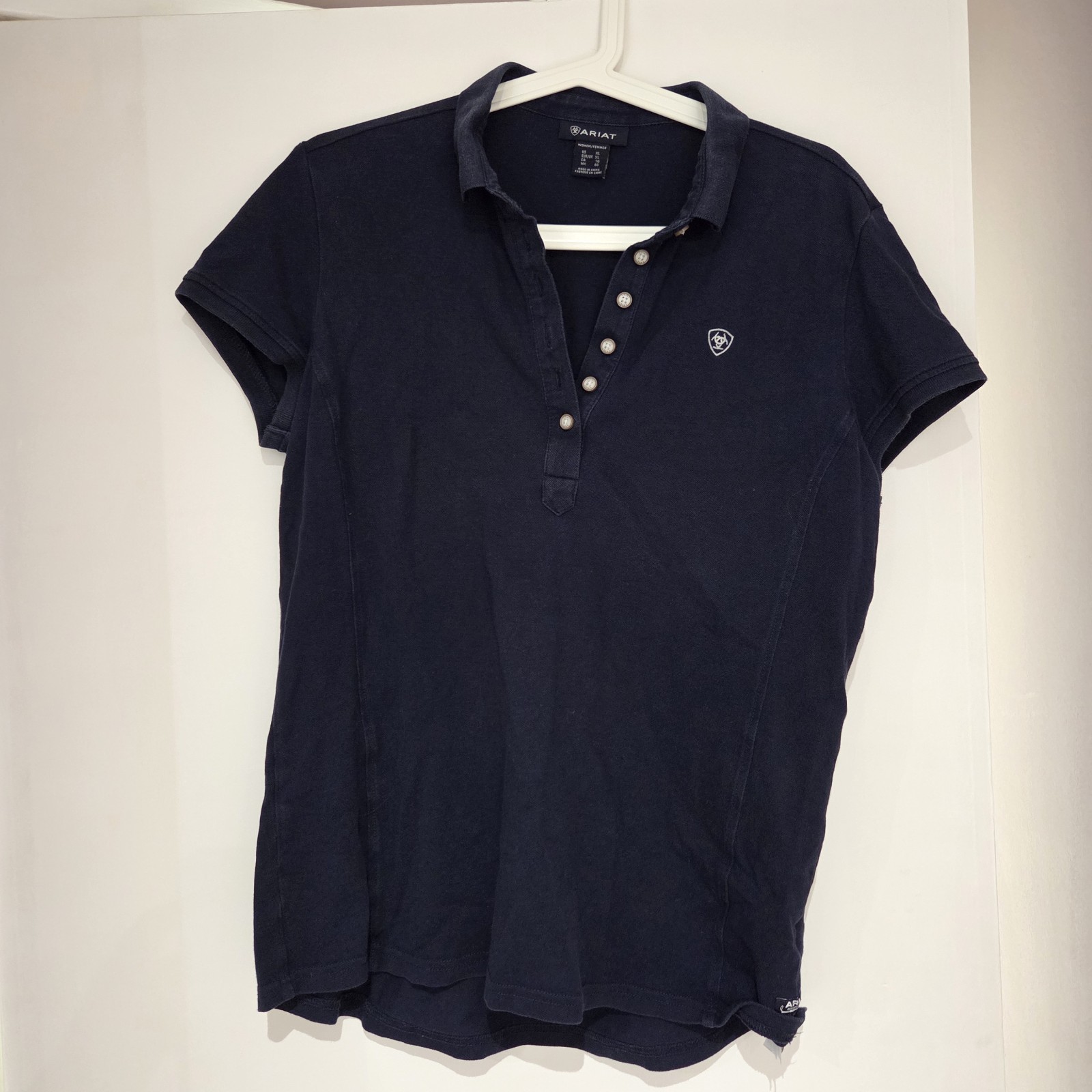 Ariat Womans Prix 2.0 Poloshirt In Navy Size XL