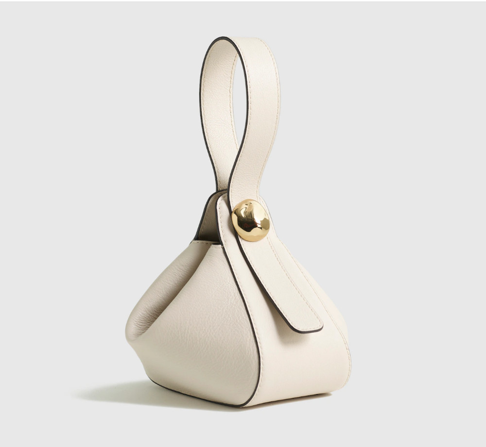 Madewell The Sculpted Metal Wristlet Bag
