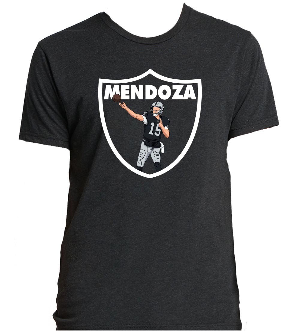 Fernando Mendoza Raiders Logo TRIBLEND Shirt T-Shirt Adult XL