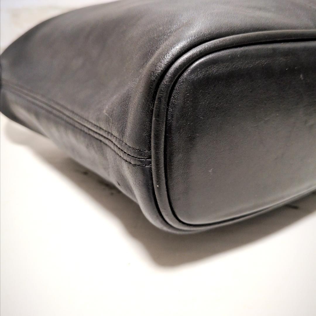 OLD COACH 4148 Shoulder Bag Black Made in Dominican Republic