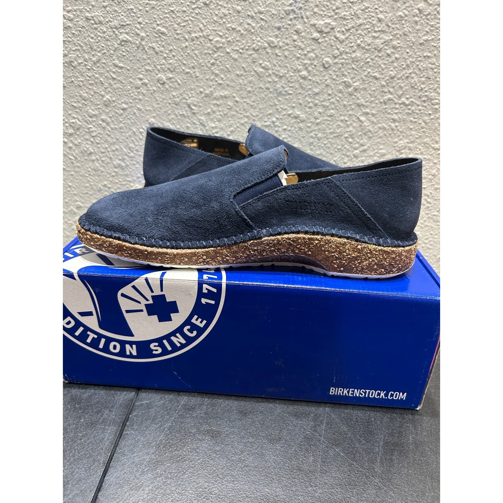 Birkenstock Callan Suede Navy EU 40 US L9 M7 Unisex