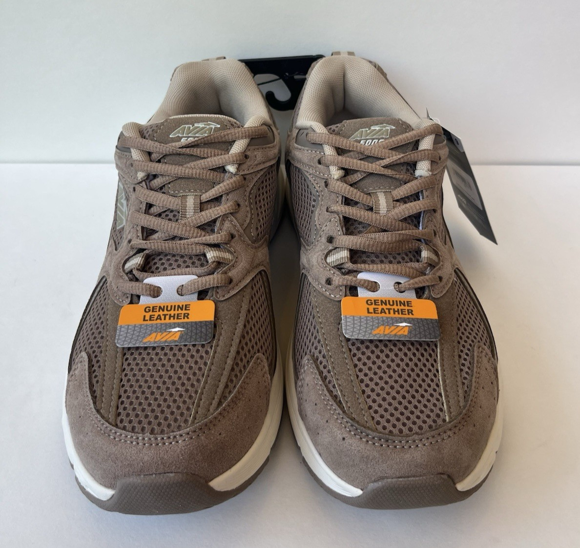 Avia Mens 5000 Performance Athletic Shoes Sneakers Leather & Suede Brown Size 9
