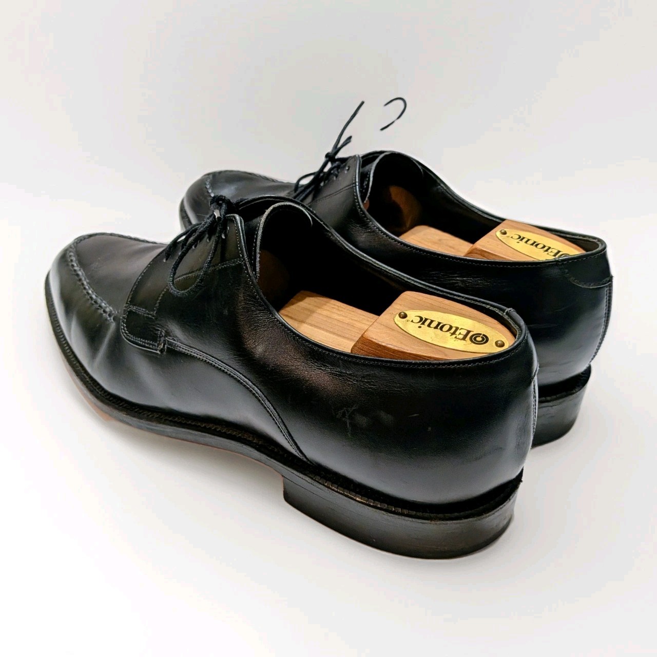 Johnston & Murphy Crown Aristocraft Mens Black Split Toe Oxfords 9 D/B