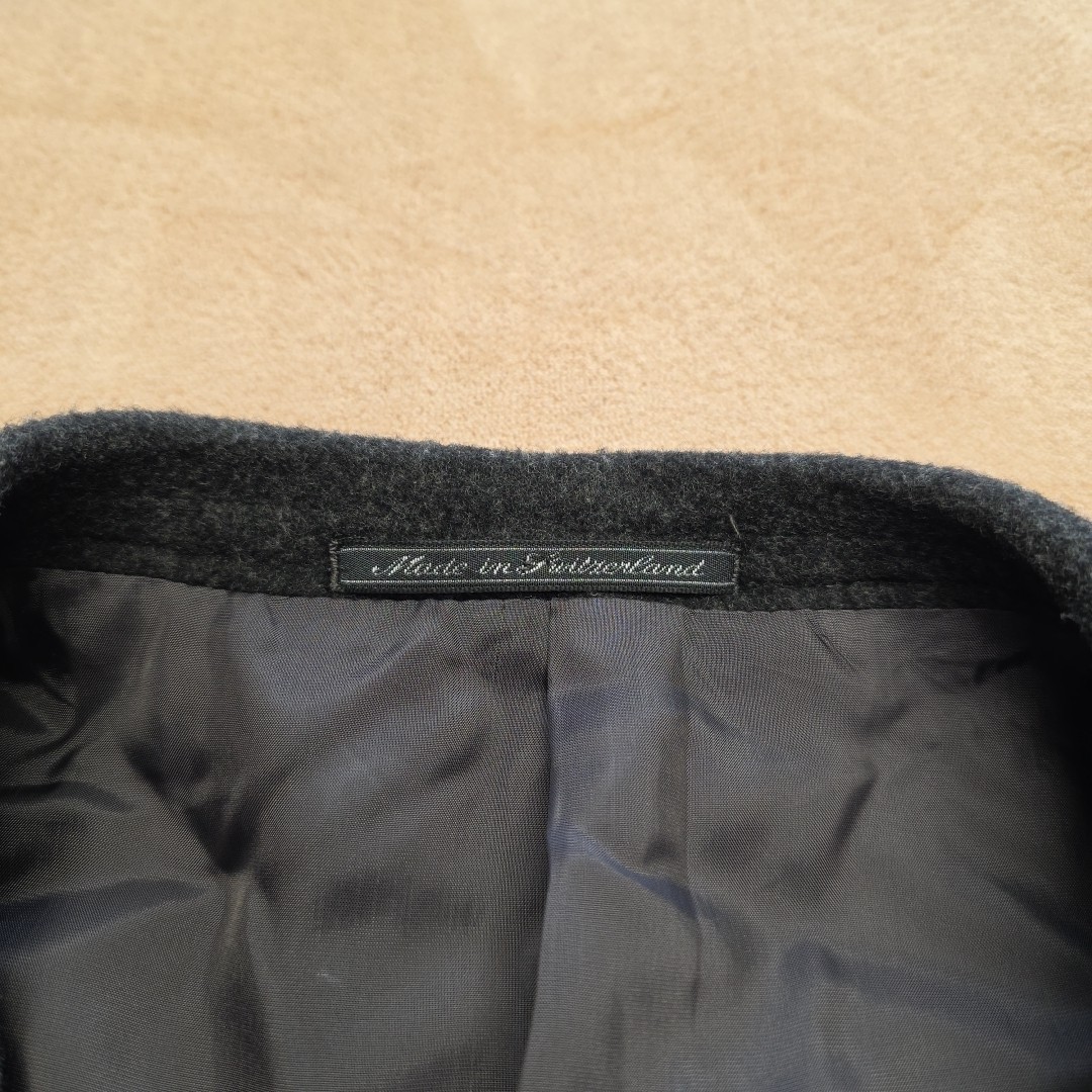 Ermendgildo Zegna Blazer 90% Wool 10 % Cashmere Size 58 Color Gray Elegant