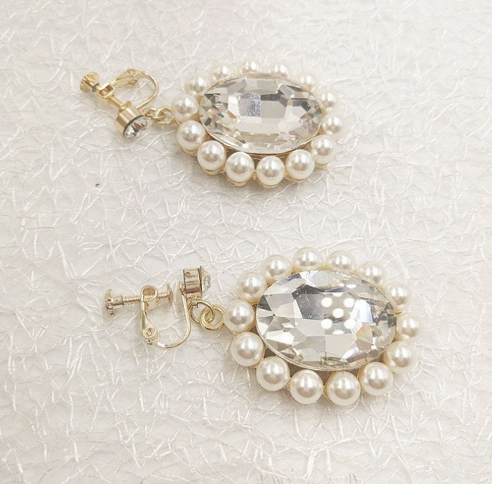 9cm Tall Crystal Tiara Earrings Set Wedding Queen Princess Prom Crown – 5 Colors