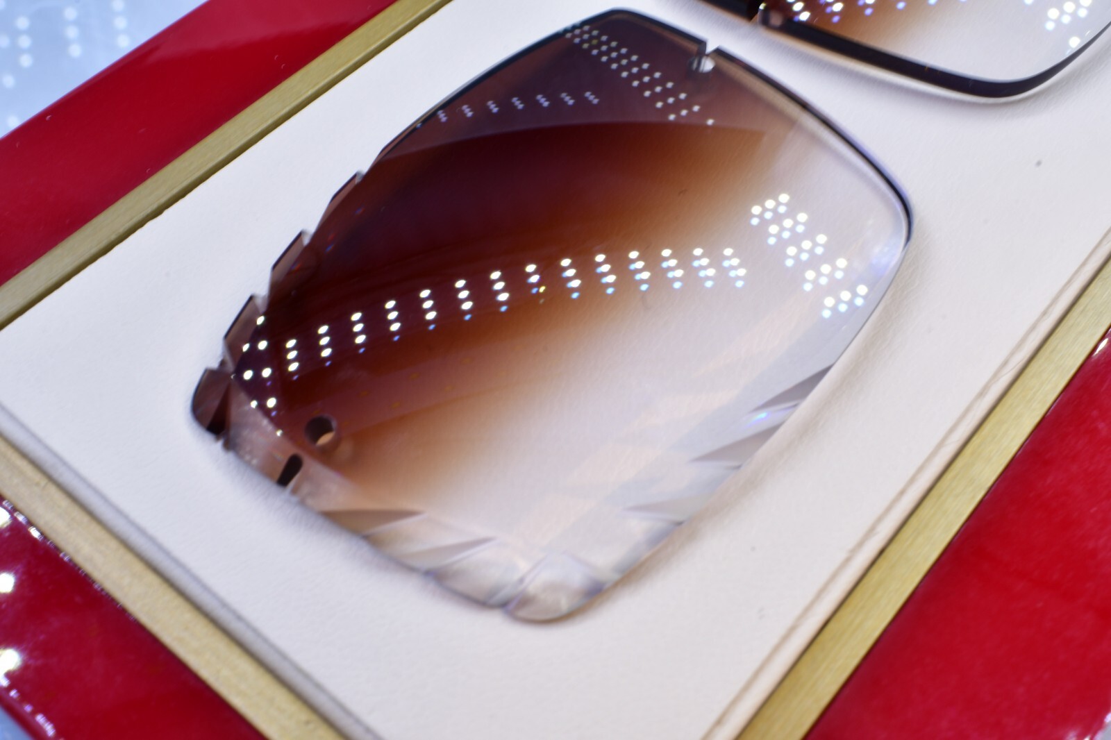 Cartier big c diamond cut lenses wood horn trivex Sunglasses ct0092o Choc 56