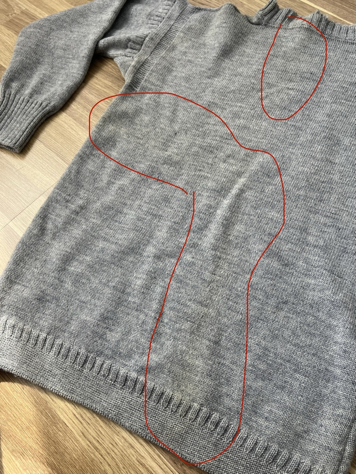Vintage Le Tricoteur Guernsey Jumper Gray Pure British Wool Fisherman size M