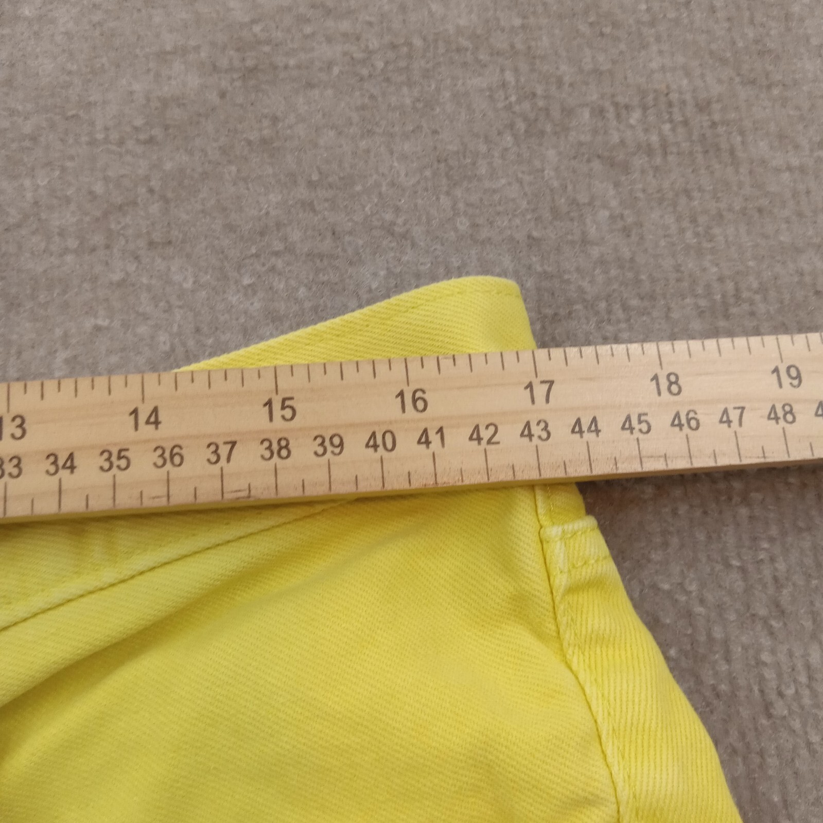 Calvin Klein Jeans Mens 31 (33x28Actual) Yellow Denim Straight Leg Casual