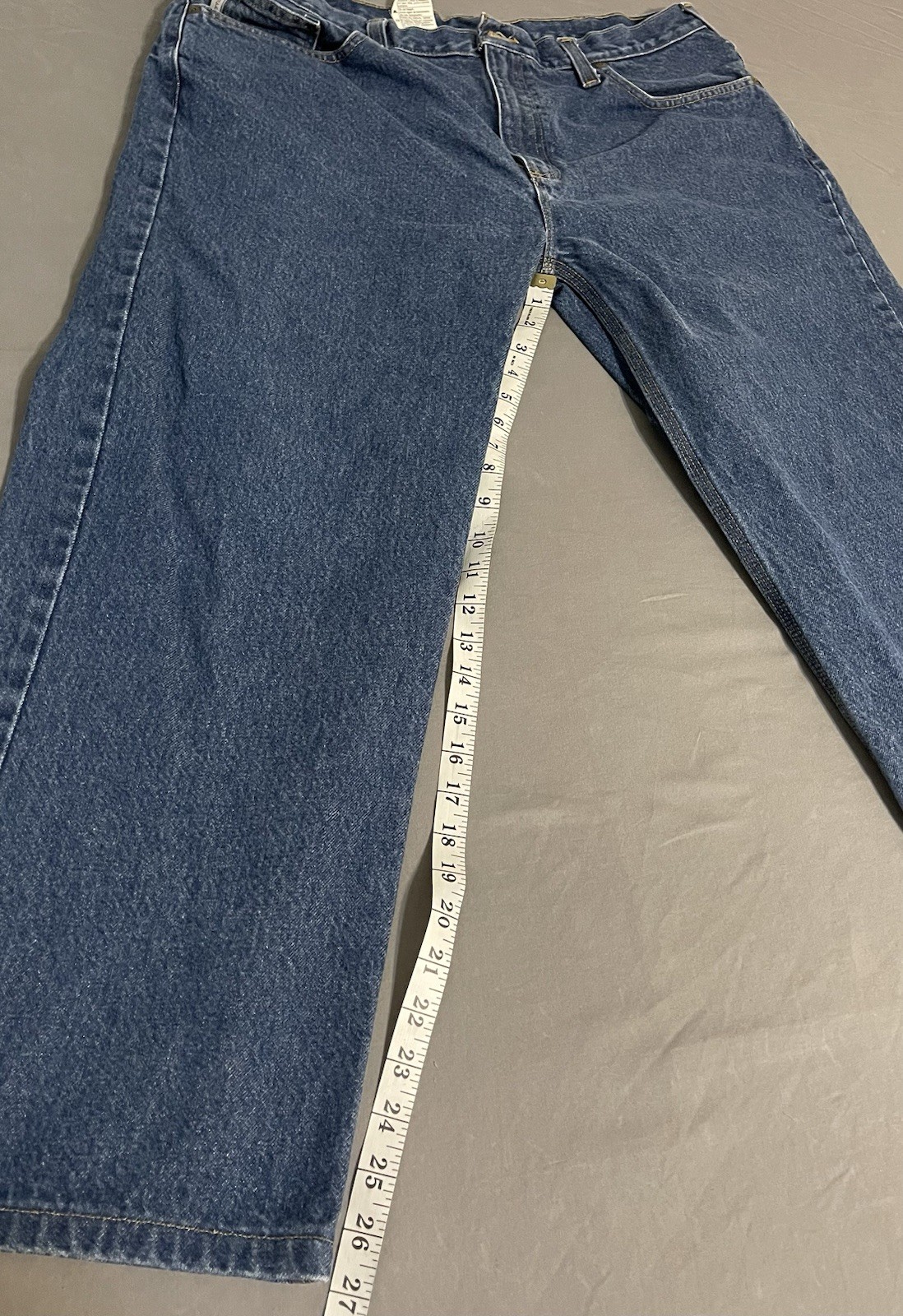 Carhartt B480 DVB Relaxed Fit Jeans Mens 40×32 Blue Denim Excellent
