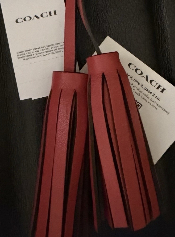 Coach Authentic Tassel Charm Red