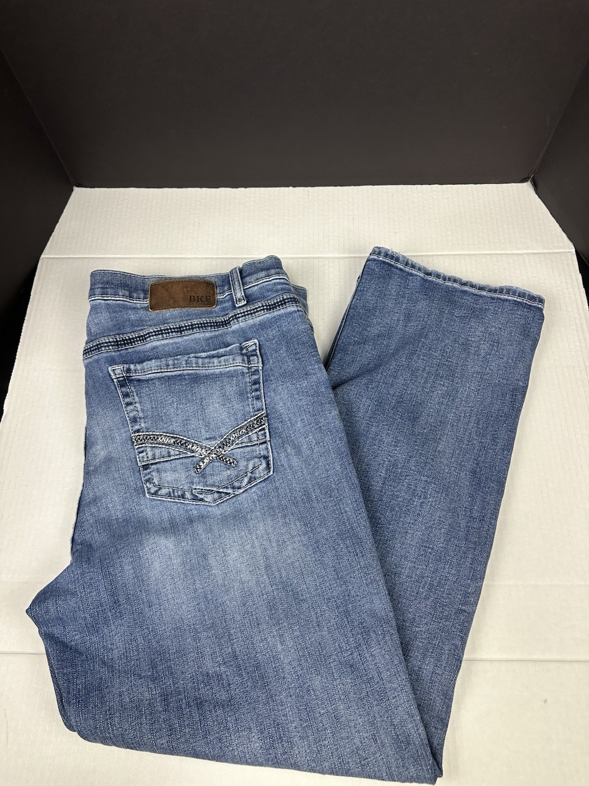 Buckle BKE Tyler Straigh Jeans Men’s 42×30 Blue Denim Western Style