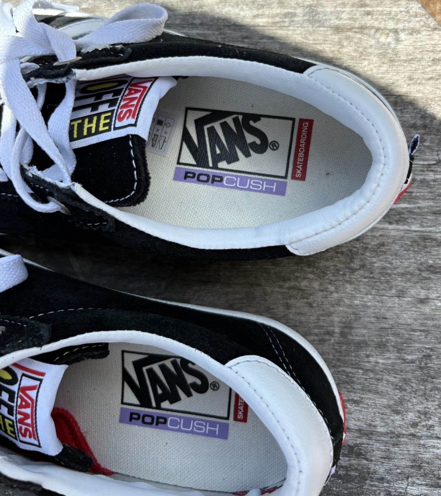 Vans Skateboarding PopCush Black Suede Sneakers Men 7 Women 8.5 EU39