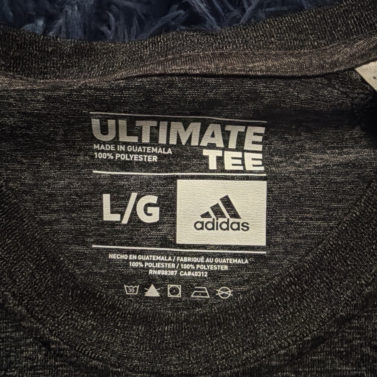 adidas the ultimate tee men’s size large gray