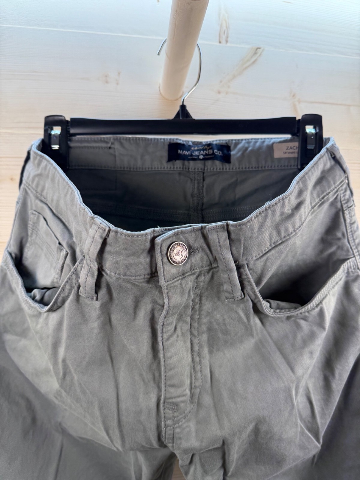 Mavi Zach Straight Leg Gray Stretch Jeans Men’s 30×32