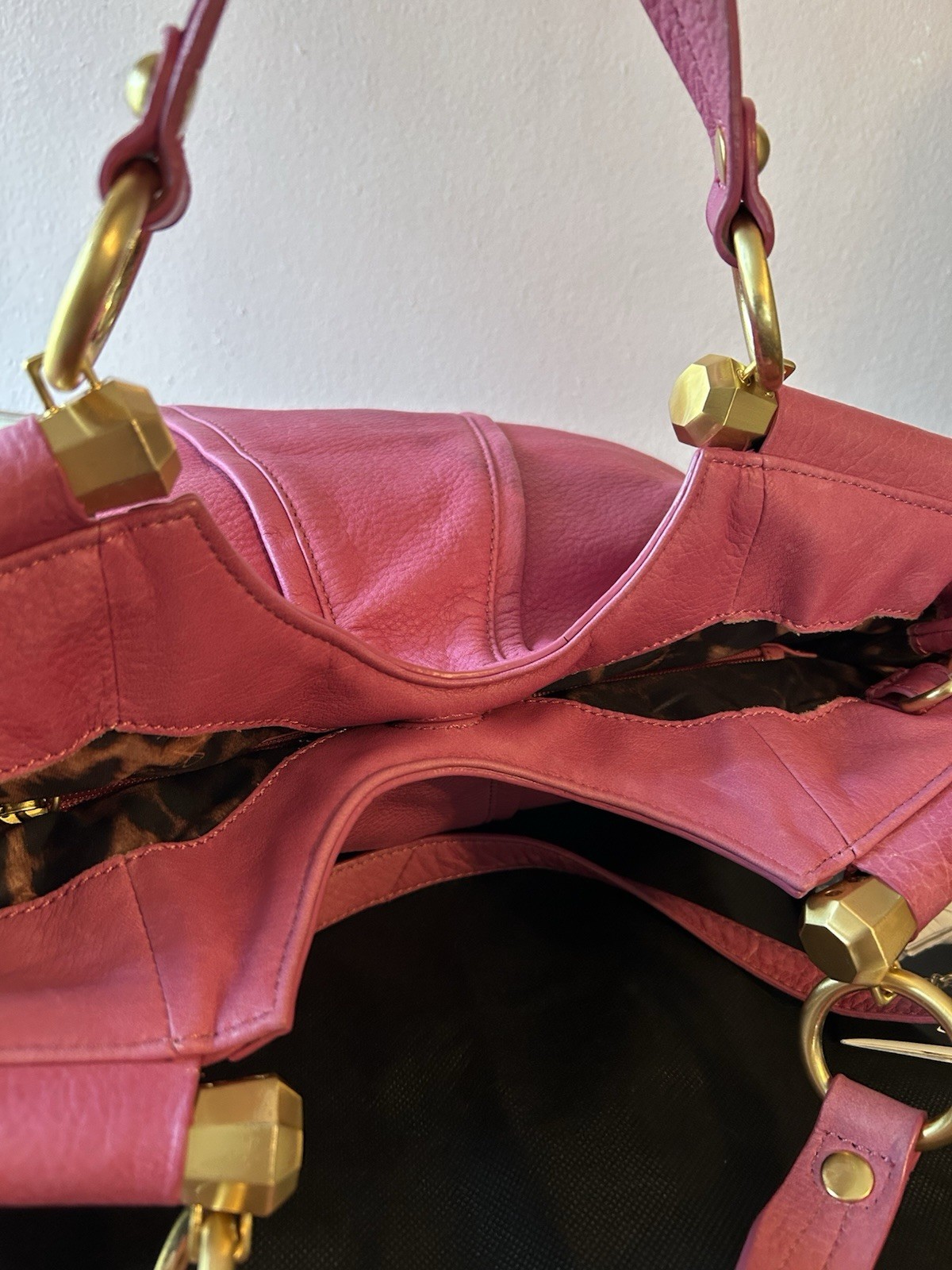 BMakowsky Hibiscus Pink Butter Soft Leather Purse/NWT