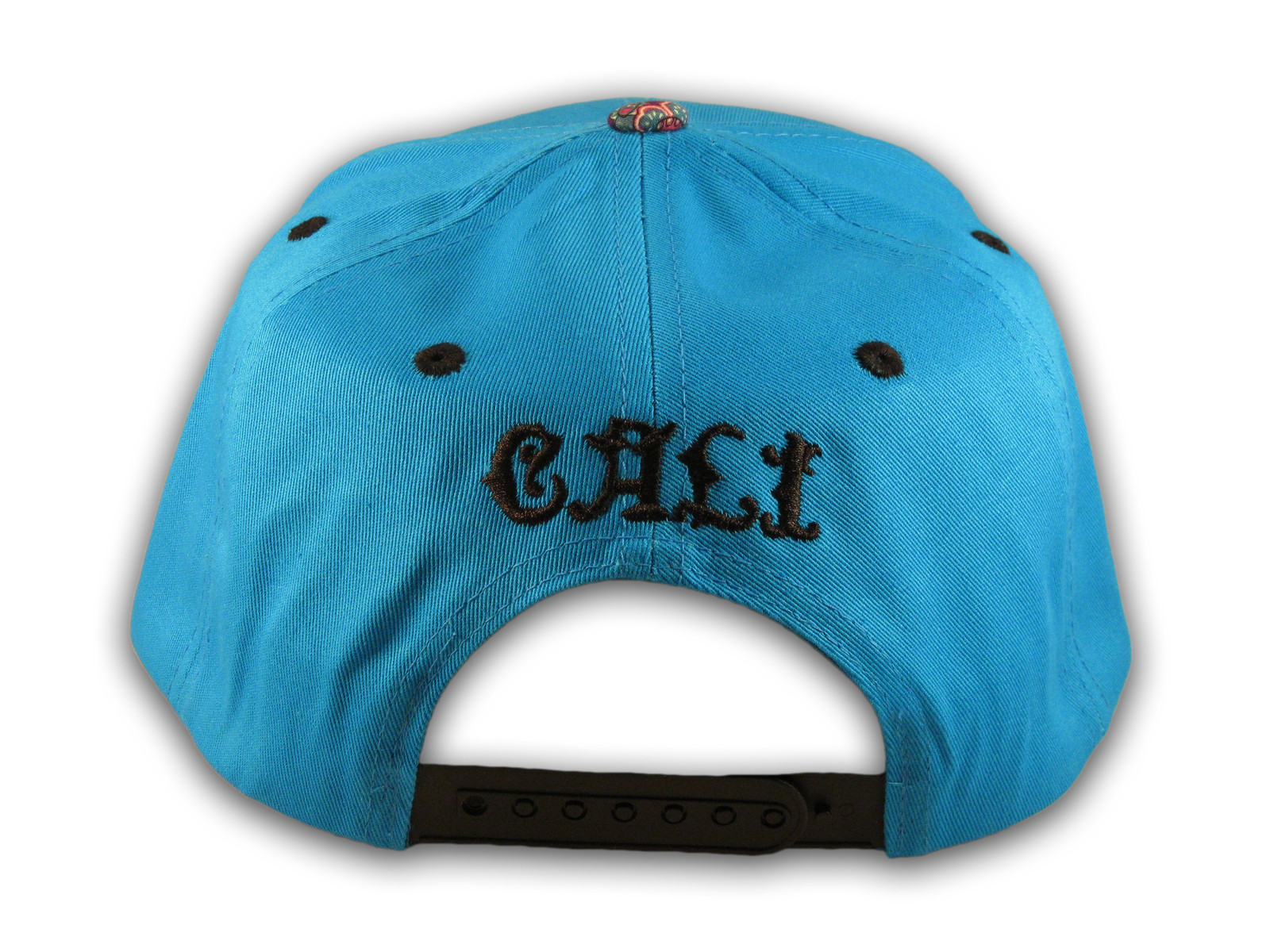 Cali Script Blue California Republic with Purple Paisley Snapback Hat