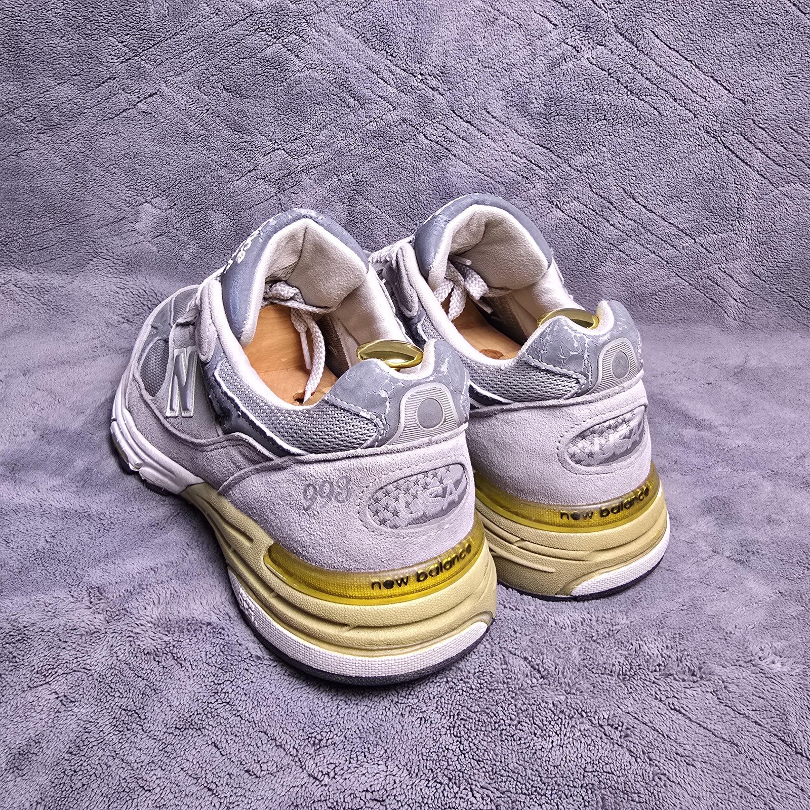 New Balance 993 Shoes Mens Size 8 4E Wide Gray Made USA Running Sneakers MR993GL