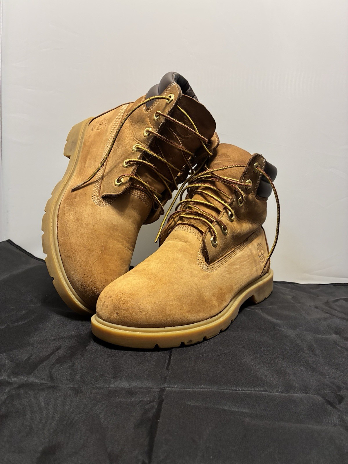 Timberland Men’s Brown Leather Ankle Work Boots Lace-Up 200g Insulation US 8