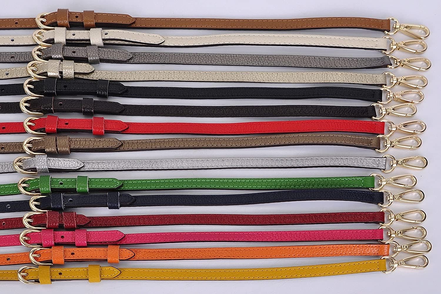 Luxury Full Grain Leather Purse Strap for Crossbody Bags – Adjustable Length