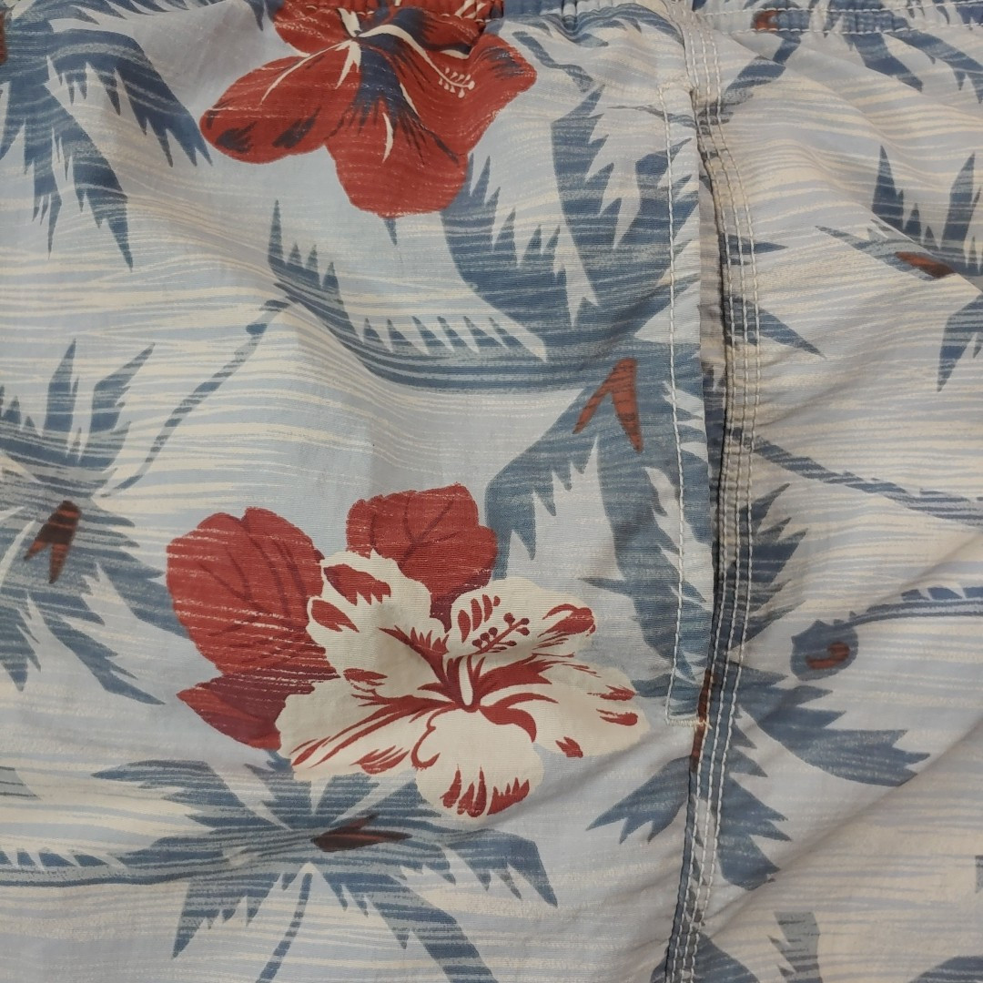 Tommy Bahama Relax Swim Trucks Shorts Sz XXL Blue Floral Hawaiian Tropical Beach